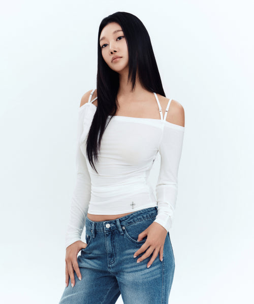 VELA OFF-SHOULDER TOP - 2 COLORS WHITE