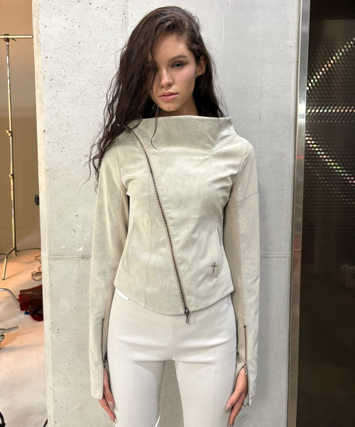 KAEL DRAPED JACKET V2 - 2 COLORS BEIGE