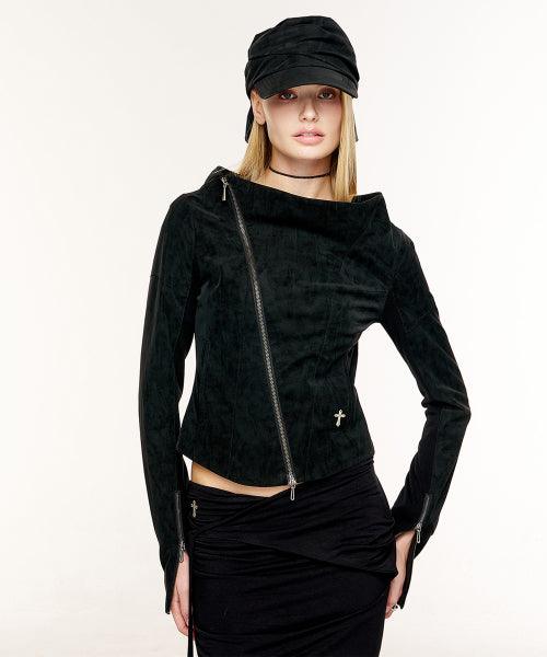 KAEL DRAPED JACKET V2 - 2 COLORS BLACK