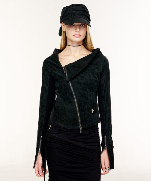 KAEL DRAPED JACKET V2 - 2 COLORS BLACK