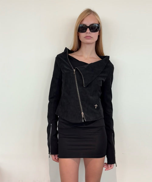 KAEL DRAPED JACKET V2 - 2 COLORS BLACK