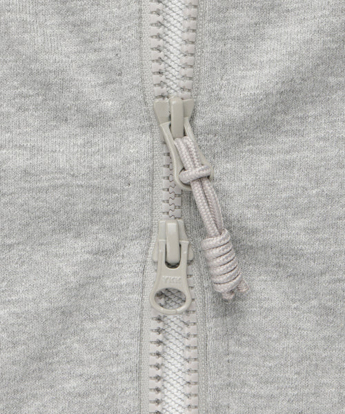 WHITE LABEL HOODIE ZIP-UP MELANGE GREY