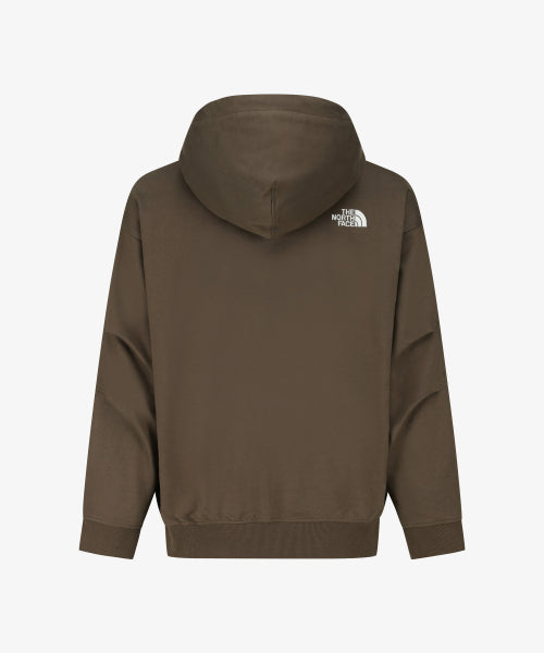 WHITE LABEL HOODIE ZIP-UP DEEP TAUPE
