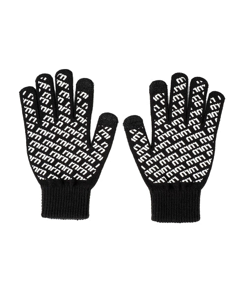 KNIT GLOVES - 2 COLORS BLACK