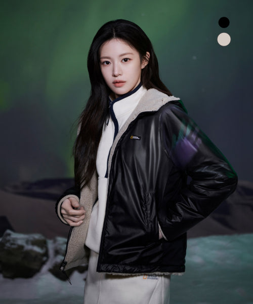 WOMEN COSTONI REVERSIBLE JACKET #高允真同款! - 2 COLORS BLACK