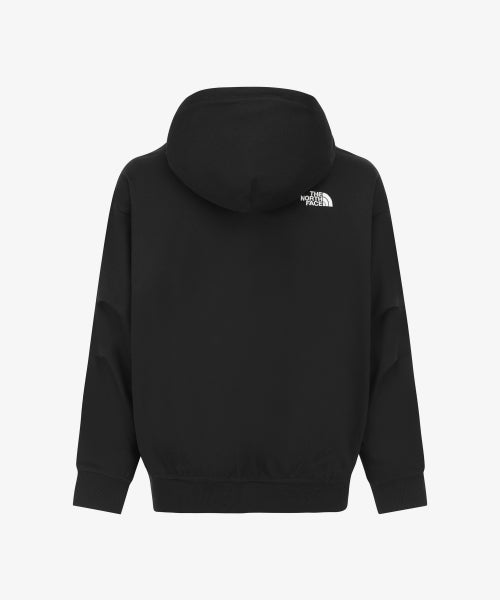 WHITE LABEL HOODIE ZIP-UP BLACK