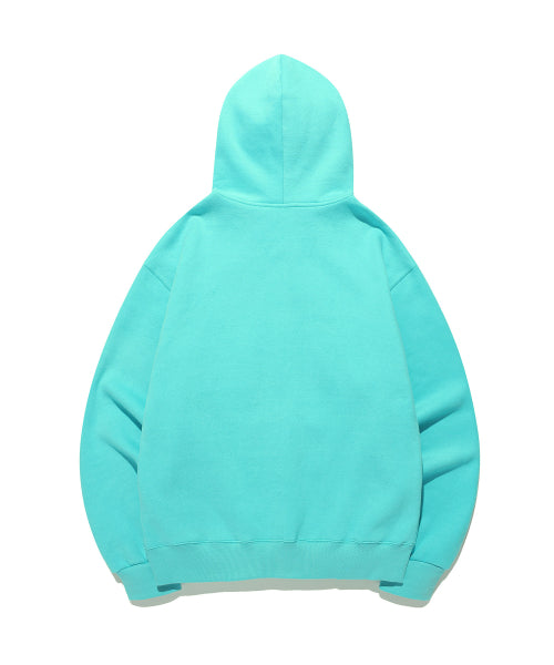 MESSY ALPHA LOGO ZIP HOODIE - 3 COLORS MINT