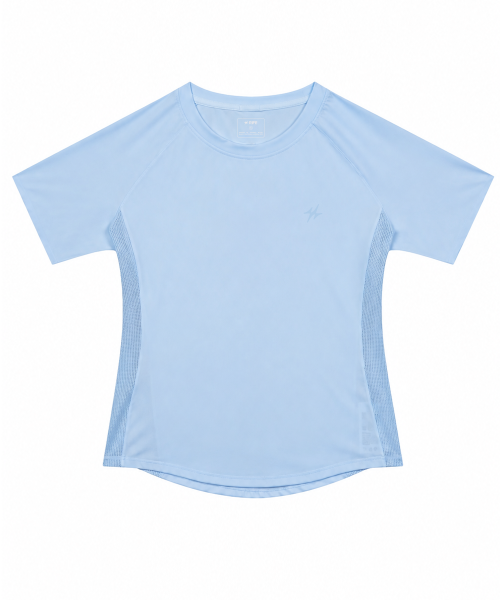 WOMEN AIRLINE MESH PERFORMANCE SHORT SLEEVE - 5 COLORS BLACK