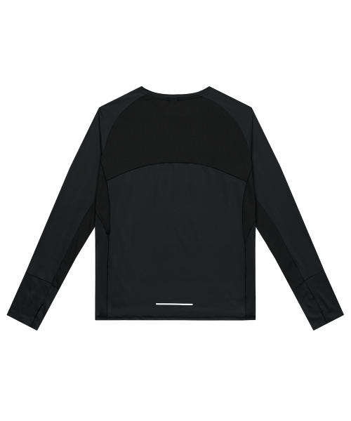 AIR SQUARE PERFORMANCE RUNNING LONG SLEEVE - 3 COLORS BLACK
