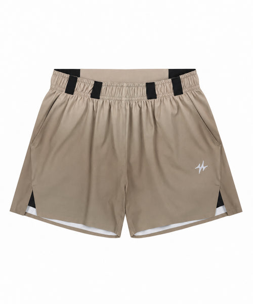 TECH DYE 2IN1 RUNNING SHORTS SAND