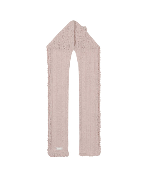 FLEUR HOOD MUFFLER - 2 COLORS PINK
