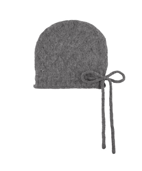 DIA STRING BEANIE - 3 COLORS CHARCOAL