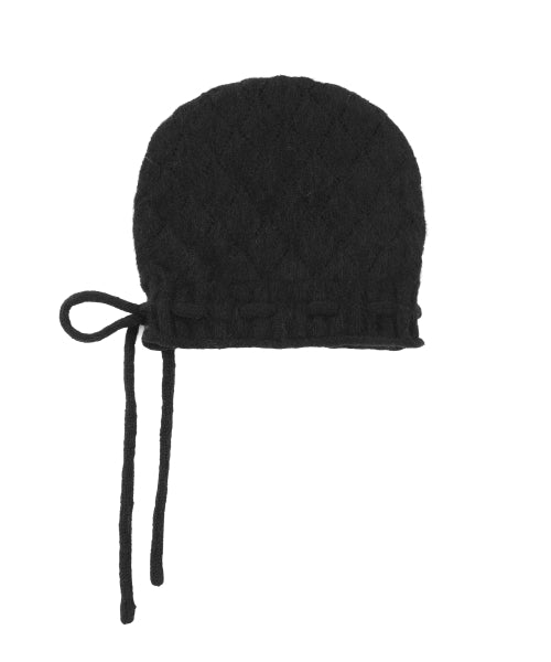 DIA STRING BEANIE - 3 COLORS BLACK