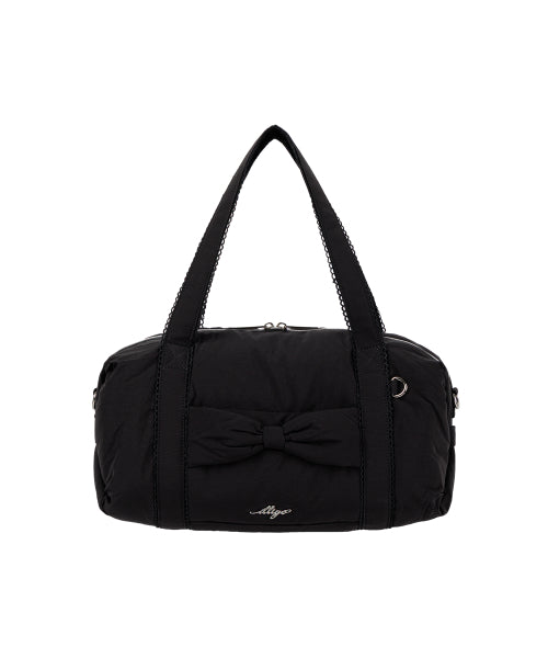 COZY BOW DUFFLE BAG - 3 COLORS BLACK