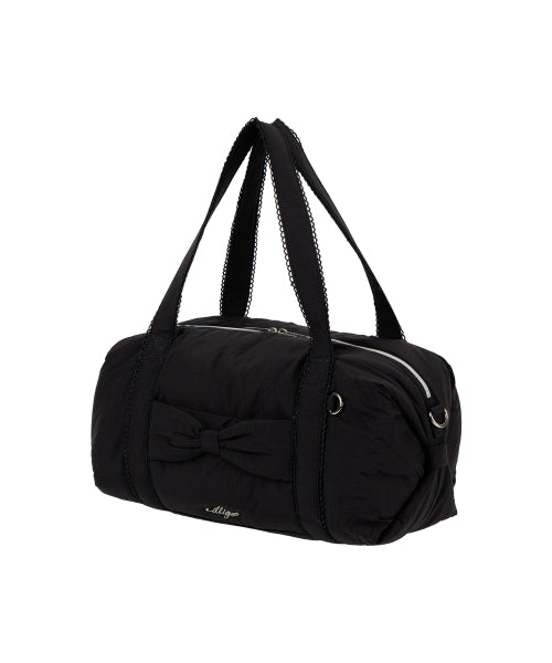 COZY BOW DUFFLE BAG - 3 COLORS BLACK