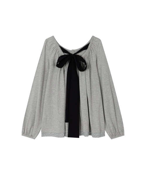 FLORAL COLOR BLOCK BUTTON TOP - 3 COLORS MELANGE