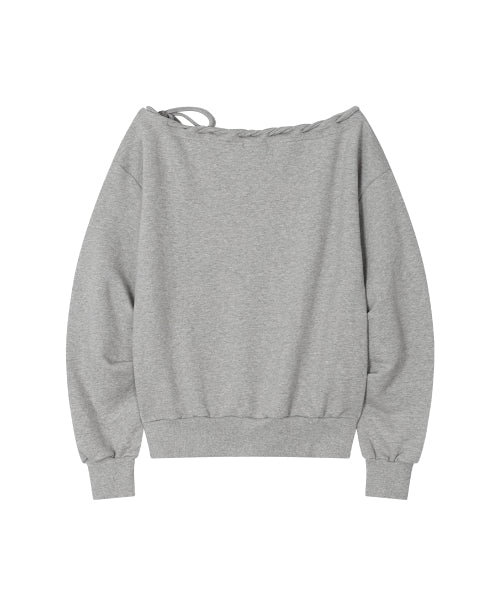 LOOP LETTERING SWEATSHIRT - 2 COLORS MELANGE