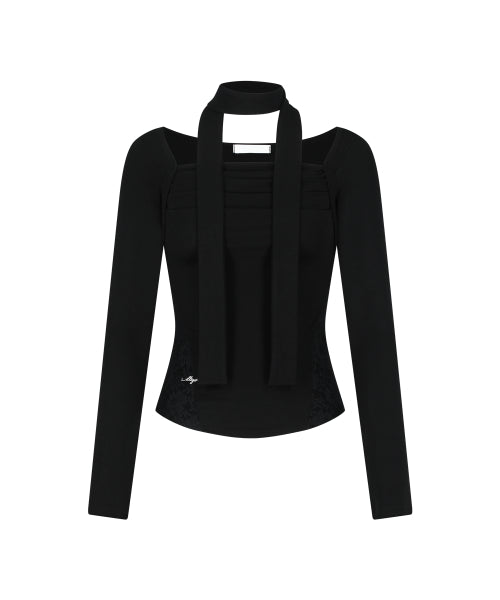 DRAPE BOLERO TOP - 3 COLORS BLACK