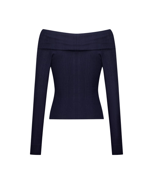 PURE BOW CARDIGAN TOP - 5 COLORS NAVY
