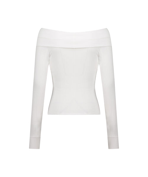 PURE BOW CARDIGAN TOP - 5 COLORS WHITE
