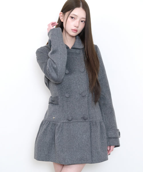 BELL CAPE COAT - 3 COLORS CHARCOAL