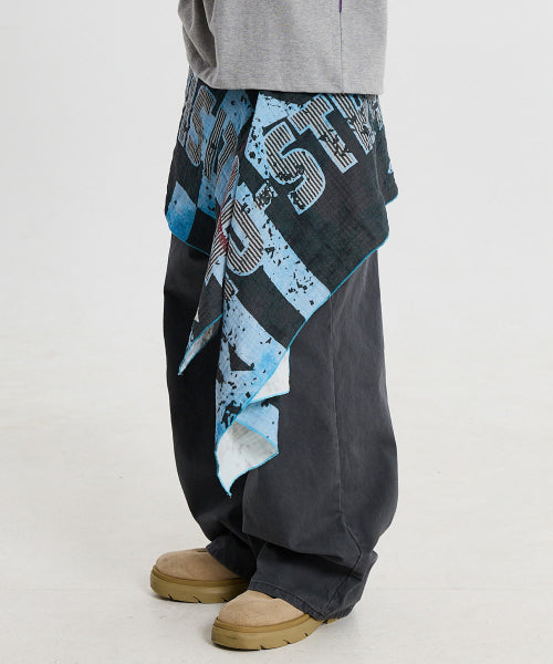XENO STREET SCARF - 2 COLORS BLACK