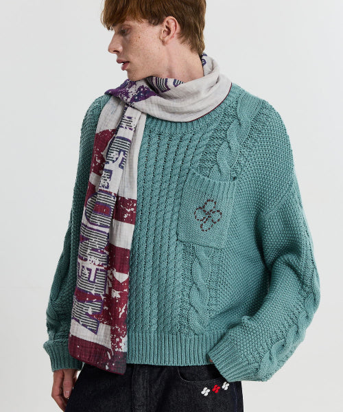 XENO STREET SCARF - 2 COLORS WHITE