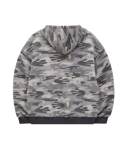 ALIEN HOOD ZIP UP - 2 COLORS CAMO GREY