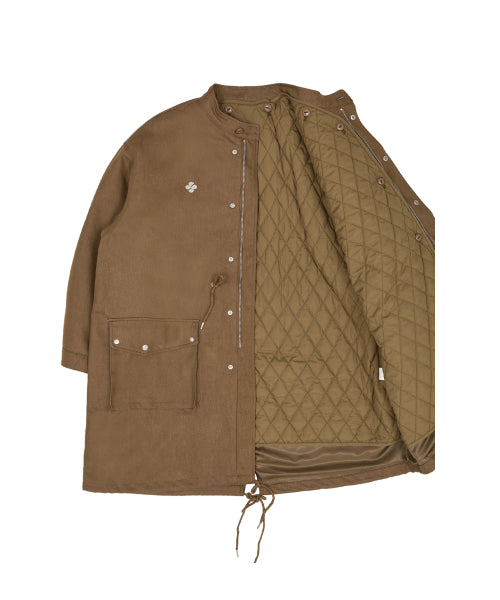 FISHTAIL MULTI POCKET DENIM FIELD COAT - 2 COLORS KHAKI