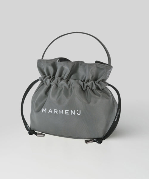 SHARON NYLON MINI BUCKET CROSSBODY BAG - 7 COLORS BEIGE