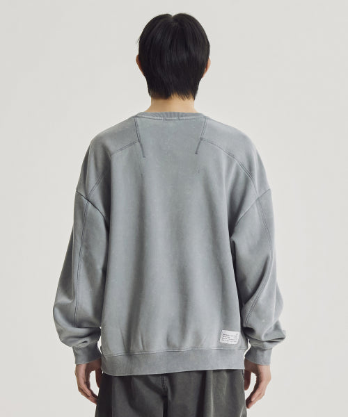 FLYING BRUSHED DYED SWEATSHIRT - 2 COLORS D/BLUE