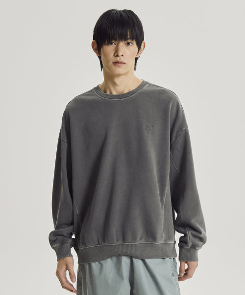 FLYING BRUSHED DYED SWEATSHIRT - 2 COLORS D/CHARCOAL