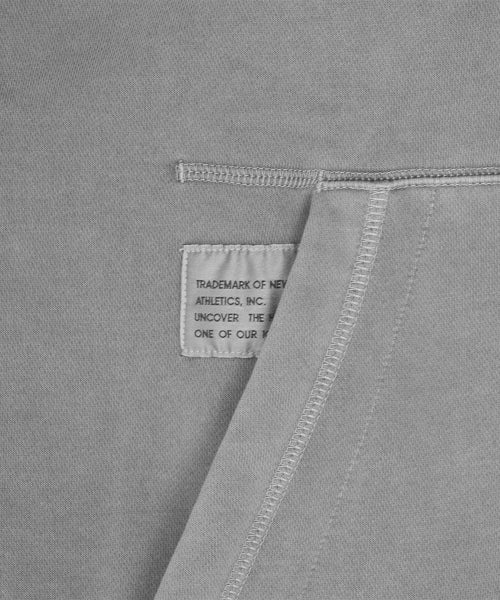 FLYING BRUSHED DYED HOOD ZIP UP - 3 COLORS D/GRAY