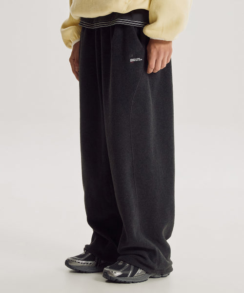 FLYING AEROHEAT FLEECE 2WAY WIDE PANTS - 2 COLORS CHARCOAL