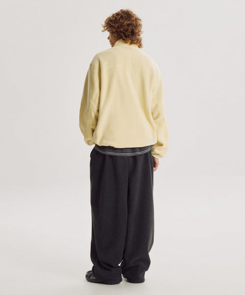 FLYING AEROHEAT FLEECE 2WAY WIDE PANTS - 2 COLORS CHARCOAL