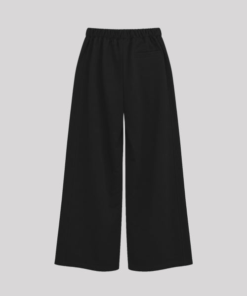 WOMEN LIGHT WIDE PANTS - 2 COLORS BLACK