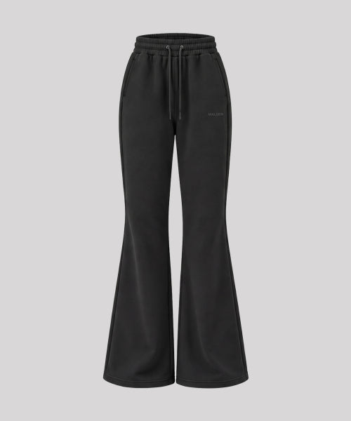 SYMBOL LOGO BOOTCUT SWEAT PANTS - 2 COLORS BLACK