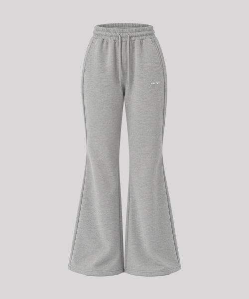 SYMBOL LOGO BOOTCUT SWEAT PANTS - 2 COLORS BLACK