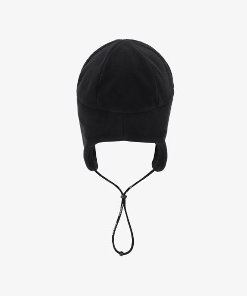 FLEECE EARMUFF BEANIE BLACK