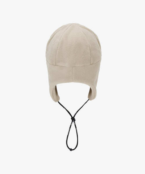 FLEECE EARMUFF BEANIE BEIGE