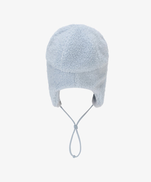 FLUFFY EARMUFF BEANIE GRAY MIST