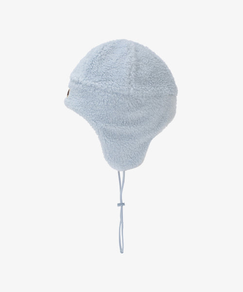 FLUFFY EARMUFF BEANIE GRAY MIST
