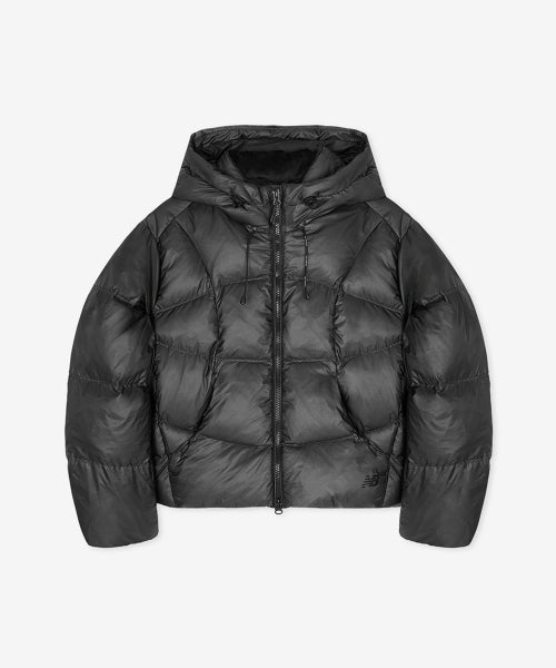 WOMEN FLYING 77 HOODED HEAVY DOWN - 4 COLORS BLACK