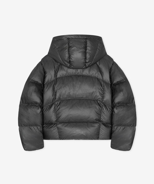 WOMEN FLYING 77 HOODED HEAVY DOWN - 4 COLORS BLACK