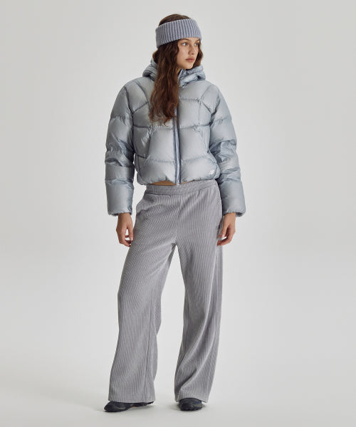 WOMEN FLYING 77 HOODED HEAVY DOWN - 4 COLORS L/BLUE