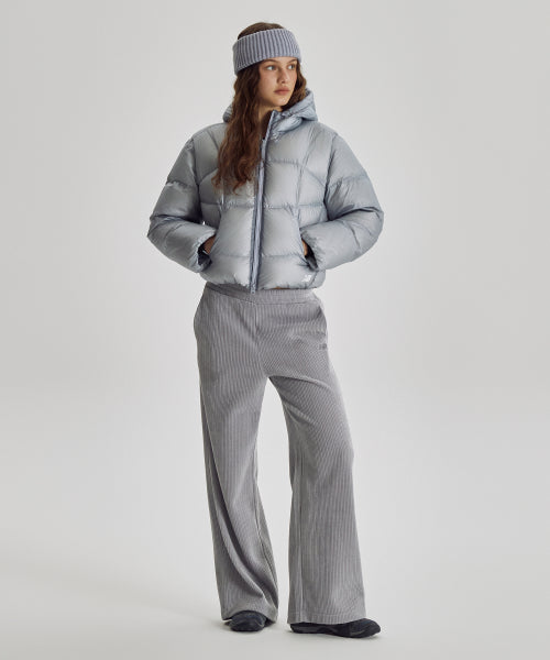 WOMEN FLYING 77 HOODED HEAVY DOWN - 4 COLORS L/BLUE