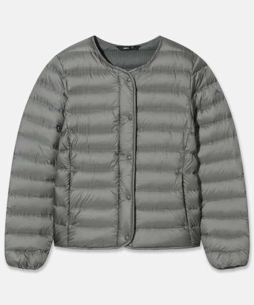 WOMENS LIGHTWEIGHT LUXE DOWN JACKET - 3 COLORS GREY