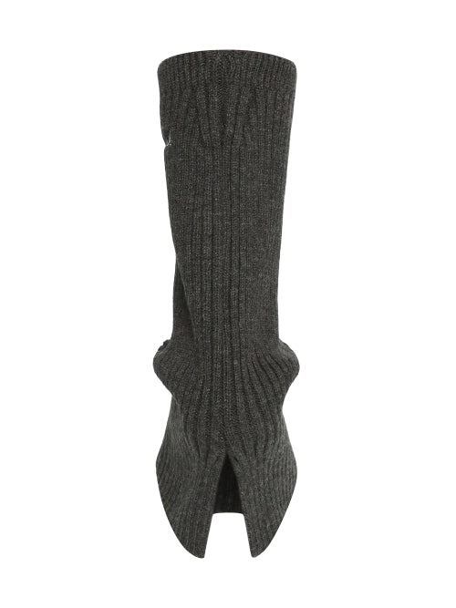 AUTUMN BREEZE KNIT LEG WARMER - 2 COLORS CHARCOAL