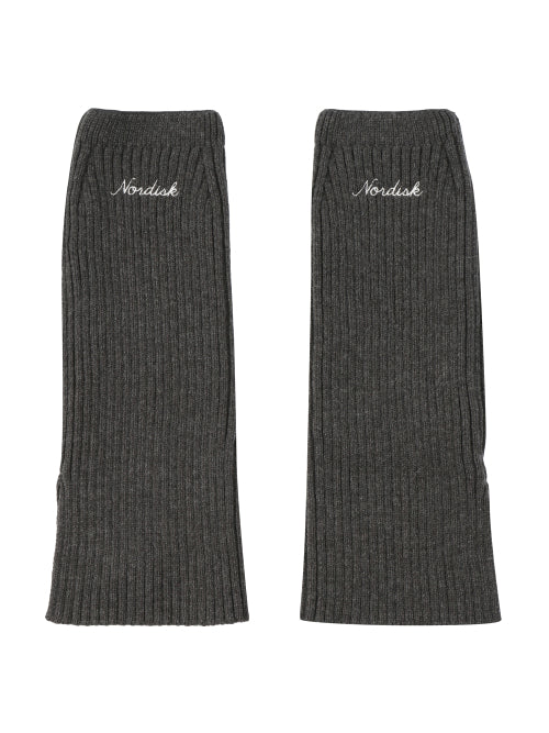 AUTUMN BREEZE KNIT LEG WARMER - 2 COLORS CHARCOAL