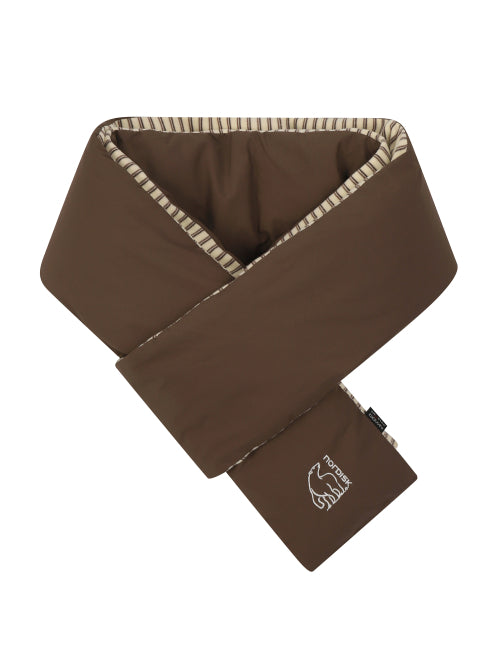 SIGNATURE CRYSTAL DOWN MUFFLER - 2 COLORS BROWN